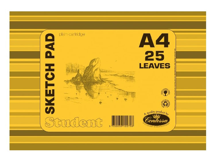 Picture of 2798 CONTESSA A4 25 LEAVES STUDENT SKETCH PAD